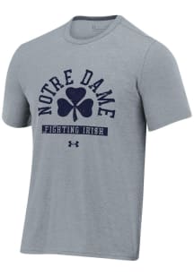 Under Armour Notre Dame Fighting Irish Grey All Day SS Short Sleeve T Shirt