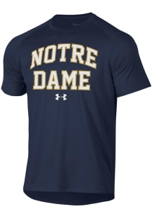 Under Armour Notre Dame Fighting Irish Navy Blue Tech SS Short Sleeve T Shirt