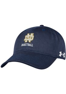 Under Armour Notre Dame Fighting Irish BASKETBALL Adjustable Hat - Navy Blue