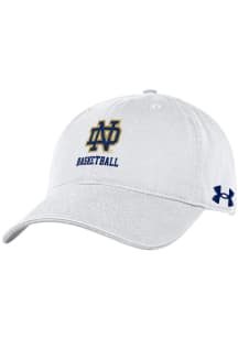 Under Armour Notre Dame Fighting Irish BASKETBALL Adjustable Hat - White