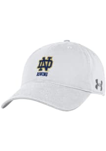 Under Armour Notre Dame Fighting Irish ROWING Adjustable Hat - White
