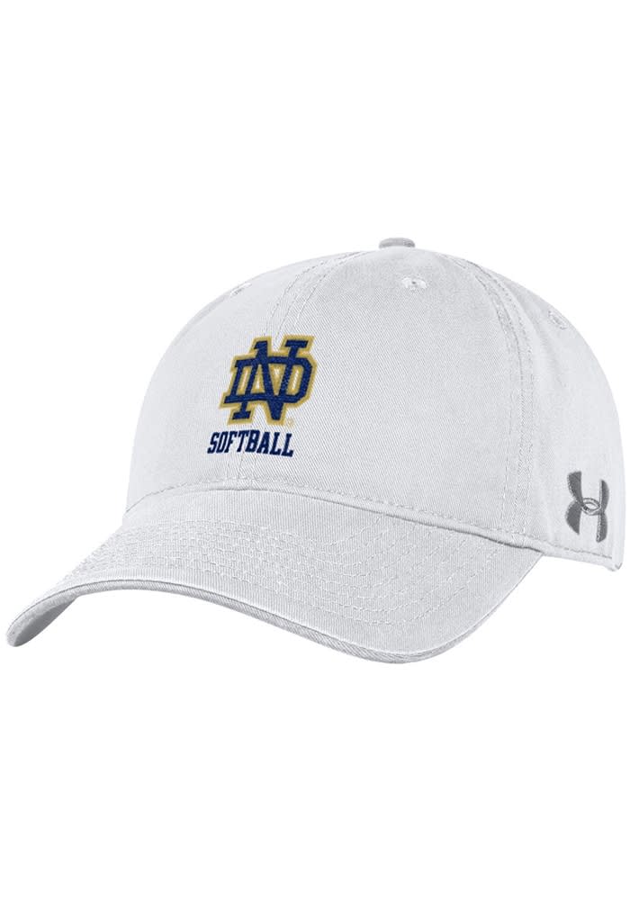Under Armour Notre Dame Fighting Irish SOFTBALL Adjustable Hat WHITE under-armour-notre-dame-fighting-irish-softball-adjustable-hat-white