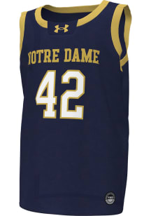 Under Armour Notre Dame Fighting Irish Youth Replica Navy Blue Basketball Jersey
