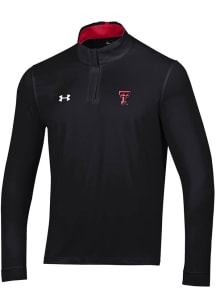 Under Armour Texas Tech Red Raiders Mens Black Playoff Long Sleeve 1/4 Zip Pullover