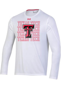 Under Armour Texas Tech Red Raiders White Training Long Sleeve T-Shirt