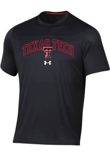 Under Armour Texas Tech Red Raiders Black Training Short Sleeve T Shirt