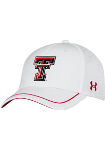 Under Armour Texas Tech Red Raiders Mens White Blitzing Accent STR Flex Hat