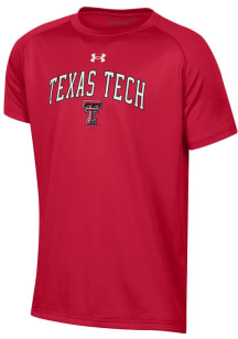 Under Armour Texas Tech Red Raiders Youth Red Arch Mascot Short Sleeve T-Shirt