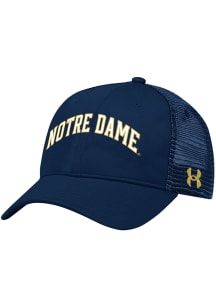 Under Armour Notre Dame Fighting Irish Blitzing Trucker Snapback Adjustable Hat - Navy Blue