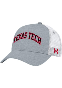Under Armour Texas Tech Red Raiders Blitzing Trucker Snapback Adjustable Hat - Grey