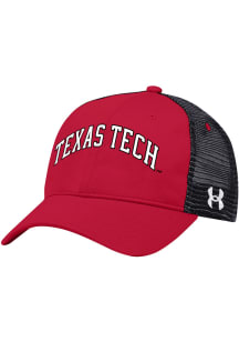 Under Armour Texas Tech Red Raiders Blitzing Trucker Snapback Adjustable Hat - Red