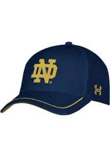 Under Armour Notre Dame Fighting Irish Navy Blue Blitzing Accent ADJ YTH Youth Adjustable Hat