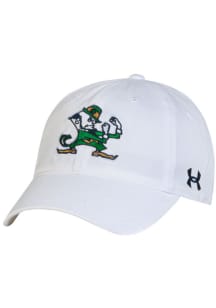Under Armour Notre Dame Fighting Irish Unstructured OTS Cap Adjustable Hat - White