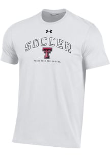 Under Armour Texas Tech Red Raiders White Soccer Short Sleeve T Shirt