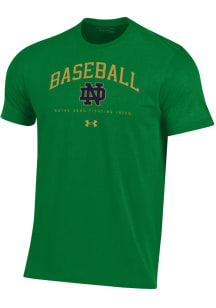 Under Armour Notre Dame Fighting Irish Kelly Green Baseball Short Sleeve T Shirt