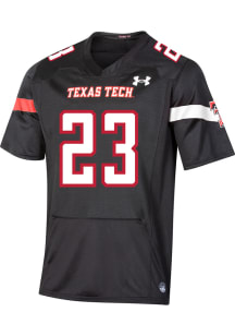 Under Armour Texas Tech Red Raiders Youth Black Replica No 23 Football Jersey