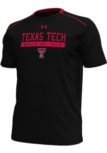 Under Armour Texas Tech Red Raiders Black Gameday Challenger Short Sleeve T Shirt