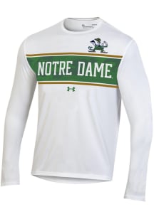 Under Armour Notre Dame Fighting Irish White Gameday Tech MTO Long Sleeve T-Shirt