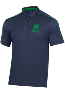 Under Armour Notre Dame Fighting Irish Mens Kelly Green Gameday Tech Short Sleeve Polo