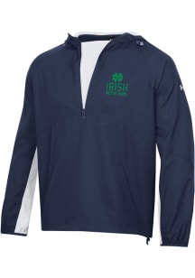 Under Armour Notre Dame Fighting Irish Mens Navy Blue Gameday Anorak Pullover Jackets