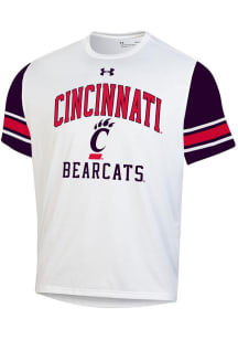 Under Armour Cincinnati Bearcats White Gameday Tech MTO Short Sleeve T Shirt