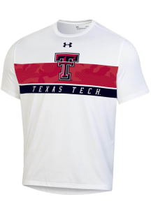 Under Armour Texas Tech Red Raiders White Gameday Tech MTO Short Sleeve T Shirt