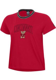 Under Armour Cincinnati Bearcats Womens Red Iconic Short Sleeve T-Shirt
