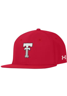Under Armour Texas Tech Red Raiders Mens Red 2024 On-Field Baseball Fitted Hat