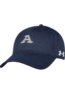 Under Armour Akron Zips Garment Washed Cotton Adjustable Hat - Navy Blue