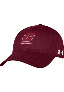 Under Armour Central Michigan Chippewas Garment Washed Cotton Adjustable Hat - Maroon