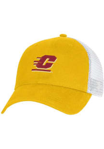 Under Armour Central Michigan Chippewas Washed Performance Cotton Trucker Adjustable Hat - Gold