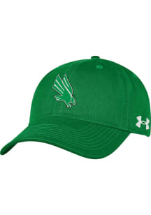 Under Armour North Texas Mean Green Garment Washed Cotton Adjustable Hat - Green