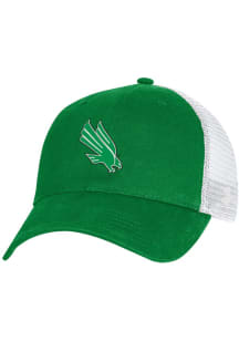 Under Armour North Texas Mean Green Washed Performance Cotton Trucker Adjustable Hat - Green