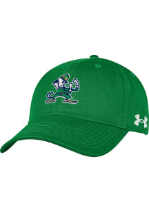 Under Armour Notre Dame Fighting Irish Garment Washed Cotton Adjustable Hat - Green