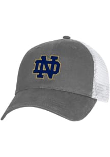 Under Armour Notre Dame Fighting Irish Washed Performance Cotton Trucker Adjustable Hat - Grey