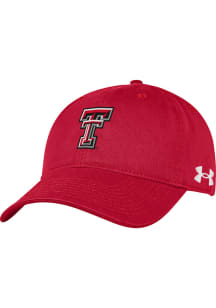 Under Armour Texas Tech Red Raiders Garment Washed Cotton Adjustable Hat - Red