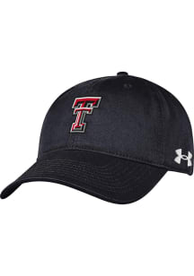 Under Armour Texas Tech Red Raiders Garment Washed Cotton Adjustable Hat - Black