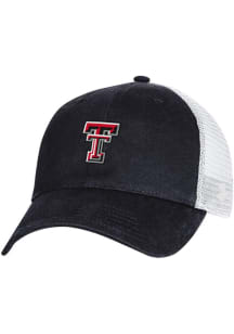 Under Armour Texas Tech Red Raiders Washed Performance Cotton Trucker Adjustable Hat - Black