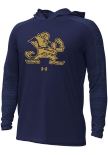 Under Armour Notre Dame Fighting Irish Mens Navy Blue Gameday Tech Wave Hood