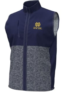 Under Armour Notre Dame Fighting Irish Mens Navy Blue Gameday ColdGear Sleeveless Jacket