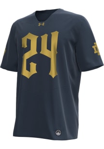 Under Armour Notre Dame Fighting Irish Navy Blue Shamrock Football Jersey