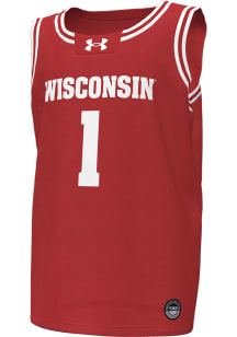 Youth Wisconsin Badgers Red Under Armour Universal Replica Basketball Jersey Jersey