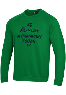 Under Armour Notre Dame Fighting Irish Mens Kelly Green Play Like A Champion Rival Long Sleeve C..
