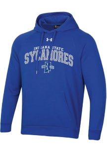 Under Armour Indiana State Sycamores Mens Blue Arch Mascot All Day Hood