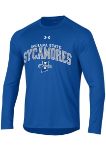 Under Armour Indiana State Sycamores Blue Arch Mascot Tech Long Sleeve T-Shirt