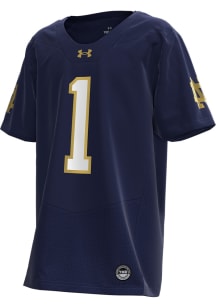 Under Armour Notre Dame Fighting Irish Youth Navy Blue #1 SL Universal Replica Football Jersey