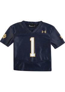 Under Armour Notre Dame Fighting Irish Baby Navy Blue #1 SL Universal Replica Football Jersey