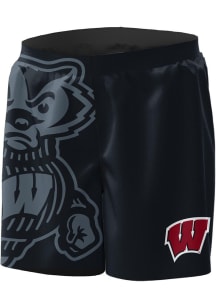 Mens Wisconsin Badgers Black Under Armour Gameday Sublimated Shorts