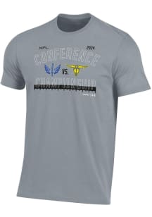 Under Armour St Louis Battlehawks Charcoal 2024 Conference Participant Short Sleeve T Shirt