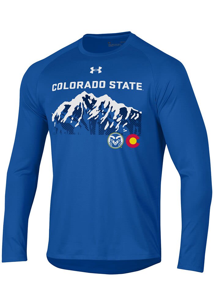 Under Armour Colorado State Rams ROYAL Mountain Range Long Sleeve